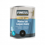 Finess Matte Lak Waterbasis - Zwart - 750 ml.