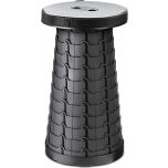 Benson krukje - Zwart - Opvouwbaar - Draagbaar - 45 cm hoog - doorsnede 25,5 cm - max 150 kg - ingeklapt slechts 6 cm