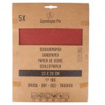 Copenhagen Pro schuurpapier - droog - korrel 180 - 5 stuks - 28 x 23 cm