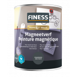 Finess magneetverf donkergrijs - overschilderbaar - 1 liter
