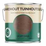 Hardhout Tuinhoutolie - licht grijs - hardhout olie - biobased - 2.5 liter