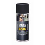 Maston Wood, Stove & BBQ spuitverf  - Mat - Metallic Zwart - Hittebestendige Spuitlak - 400 ml