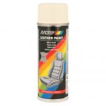 Motip leather spray - leer & vinyl lak - verkeerswit (RAL 9016) - 200 ml