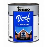 Tenco verf zijdeglans zwart (RAL 9005) - 750 ml