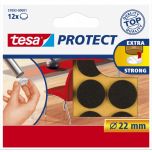 Tesa protect vilt bruin 22 mm. - 12 stuks