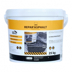 Aquaplan Repar'Asphalt - asfalt herstellen en opvullen - gebruiksklaar - 25 kg
