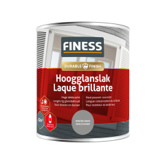 Finess Hoogglanslak - winter grijs - 750 ml.