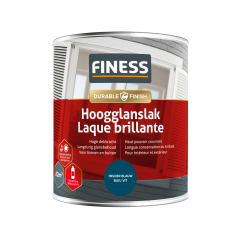 Finess Hoogglanslak - helder blauw - 750 ml.