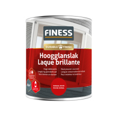 Finess Hoogglanslak - signaal rood - 750 ml.