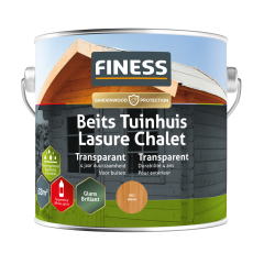 Finess Beits Tuinhuis - transparant - hoogglans - red wash - 2,5 liter