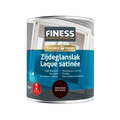 Finess Zijdeglanslak - Wengé bruin - 750 ml.