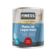 Finess Matte Lak Waterbasis - Warm rood - 750 ml.