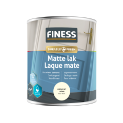 Finess Matte Lak Waterbasis - Crème wit (RAL 9001) - 750 ml.