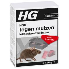HGX tegen muizen lokpasta navullingen