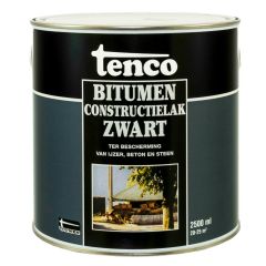 Tenco bitumen constructielak zwart - 2,5 liter