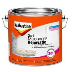 Alabastine muurverf 2in1 renovatieverf - 2,5 liter