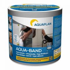 Aquaplan Aqua-Band Grijs - zelfklevende afdichtingsband - bestand tegen extreem weer - 10 m x 15 cm