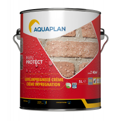 Aquaplan Rain Protect GeveIimpregneer crème - waterafstotende bescherming voor buitenmuren - 5 liter