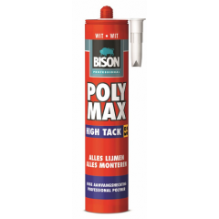 Bison professional poly max high tack wit - 425 gram