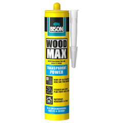 Bison wood max transparant houtconstructielijm - 320 gram