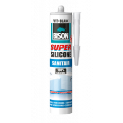 Bison super silicone sanitair wit - 310 ml.