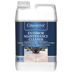 Ciranova Exterior Maintenance Cleaner - Onderhoudsmiddel voor buitenhout - 2,5 liter