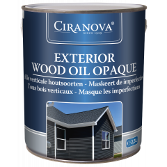 Ciranova Exterior Wood Oil Opaque - Dekkende Houtolie - 2,5 liter
