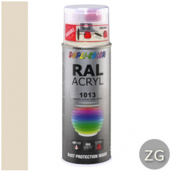 Dupli-Color acryllak zijdeglans RAL 1013 parel wit - 400 ml