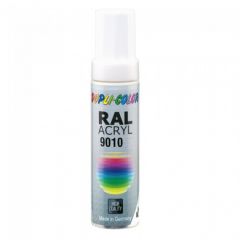 Dupli-Color acryl lakstift RAL 9010 - 12 ml.