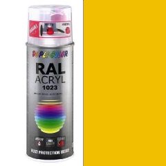 Dupli-Color acryl hoogglans RAL 1023 verkeersgeel - 400 ml.