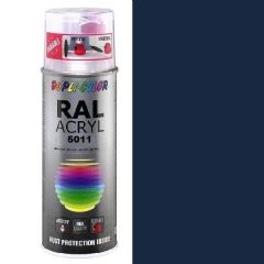 Dupli-Color acryl hoogglans RAL 5011 staalblauw - 400 ml.