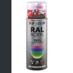 Dupli-Color acryllak hoogglans RAL 7021 zwartgrijs - 400 ml.