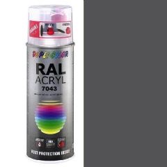 Dupli-Color acryl hoogglans RAL 7043 verkeersgrijs B - 400 ml.