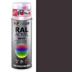 Dupli-Color acryl hoogglans RAL 8019 grijsbruin - 400 ml.