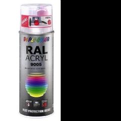 Dupli-Color acryl mat RAL 9005 gitzwart - 400 ml.