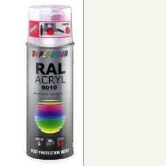 Dupli-Color acryl hoogglans RAL 9010 zuiver wit - 400 ml.