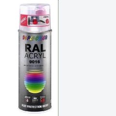 Dupli-Color acryl hoogglans RAL 9016 verkeerswit - 400 ml.