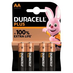 Duracell Plus batterijen - AA - 4-pack