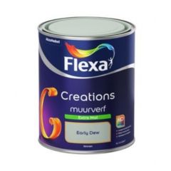 Flexa creations muurverf extra mat early dew 3031 - 1 liter.