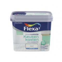 Flexa mooi makkelijk keukenkasten lak wit - 750 ml.