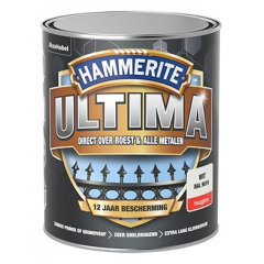 Hammerite Ultima metaallak hoogglans wit (RAL 9016) - 750 ml