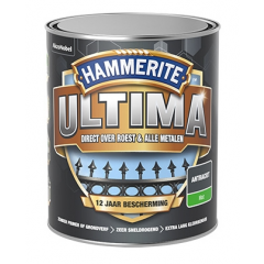 Hammerite Ultima metaallak mat antraciet - 750 ml