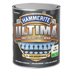 Hammerite Ultima metaallak mat wit (RAL 9016) - 750 ml