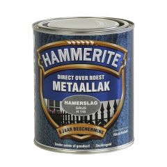 Hammerite direct over roest metaallak hamerslag grijs - 750 ml.