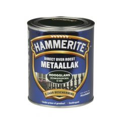Hammerite direct over roest metaallak hoogglans grijs - 750 ml.