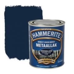 Hammerite direct over roest metaallak hoogglans standblauw (S028) - 750 ml.