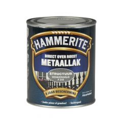 Hammerite direct over roest metaallak structuur donkergrijs - 750 ml.