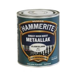 Hammerite direct over roest metaallak zijdeglans wit - 750 ml.