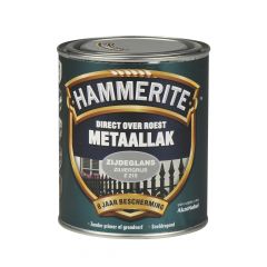Hammerite direct over roest metaallak zijdeglans zilvergrijs - 750 ml.