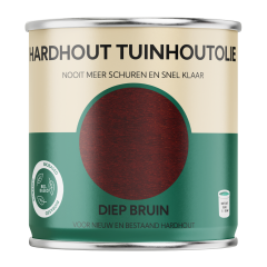 Hardhout Tuinhoutolie - diep bruin - hardhout olie - biobased - 750 ml
